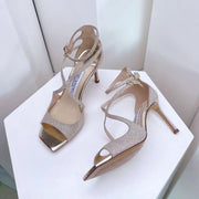 Sequined Gladiator Heel Sandals