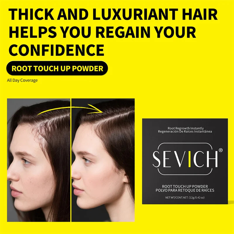 Sevich Hairline Powder Refill Hairline Shadow Powder Root Cover Up Hair Concealer Instantly Cover Makeup Waterproof Hair Powder