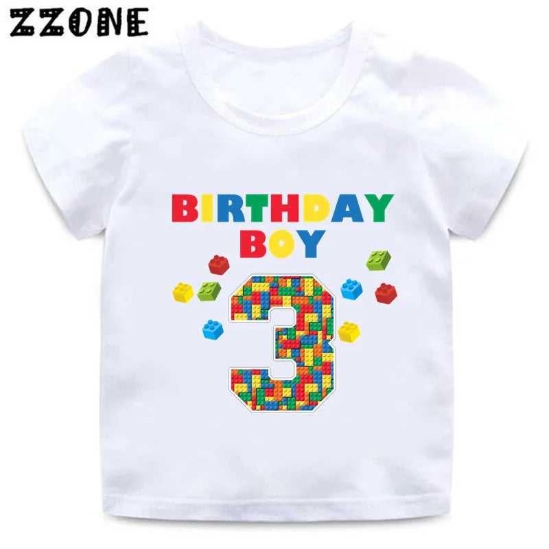 Building Blocks Print Kids T-Shirt