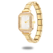 Fashion Luxury DIY 9MM Charm Stainless Steel Shiny Round Square Watch Bracelet Bangle High Quality Y2K Watch Head Christmas Gift