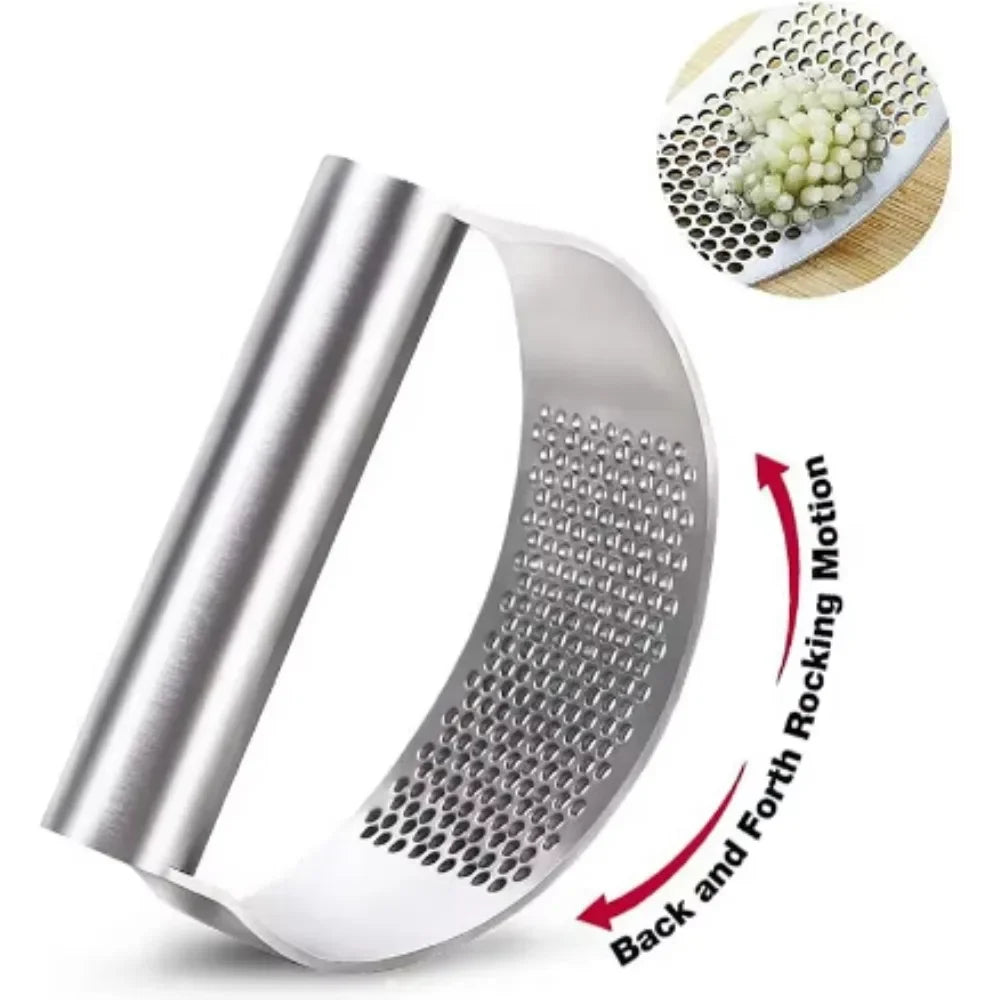 Manual Garlic Mincer and Prep Tool Set