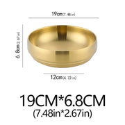 Double-Wall Stainless Steel Bowl — 17–25 cm, Selected Finish