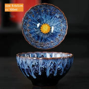 Peacock-Pattern Ceramic Teacup — Approximately 140 mL, 1 Piece