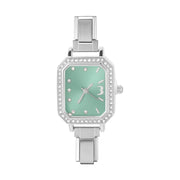 Fashion Luxury DIY 9MM Charm Stainless Steel Shiny Round Square Watch Bracelet Bangle High Quality Y2K Watch Head Christmas Gift