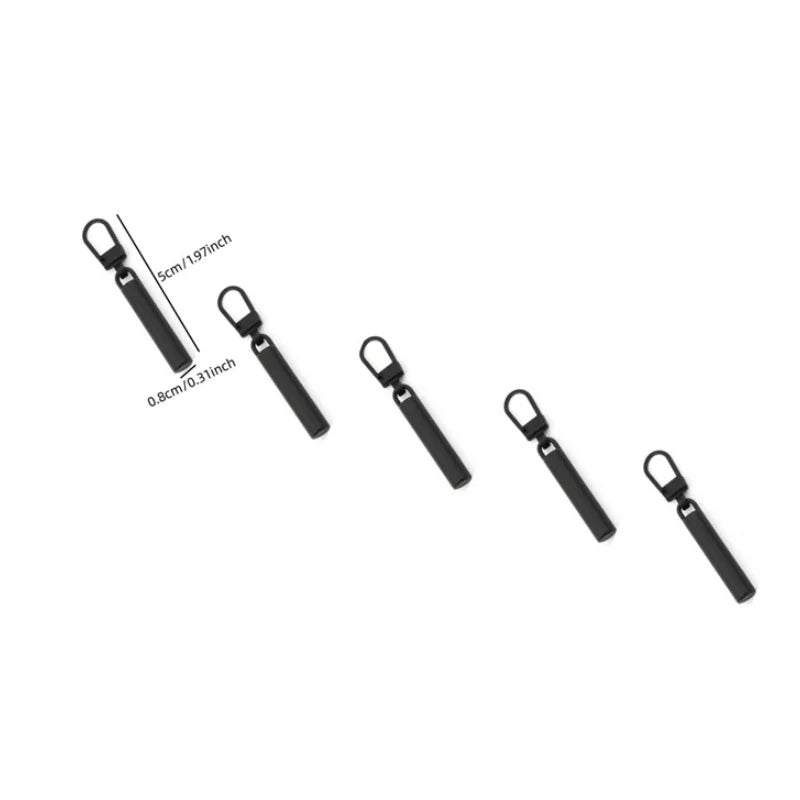 Replacement Zipper Pull Tabs — Selected Style, 5- or 10-Piece Pack