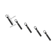 Replacement Zipper Pull Tabs — Selected Style, 5- or 10-Piece Pack