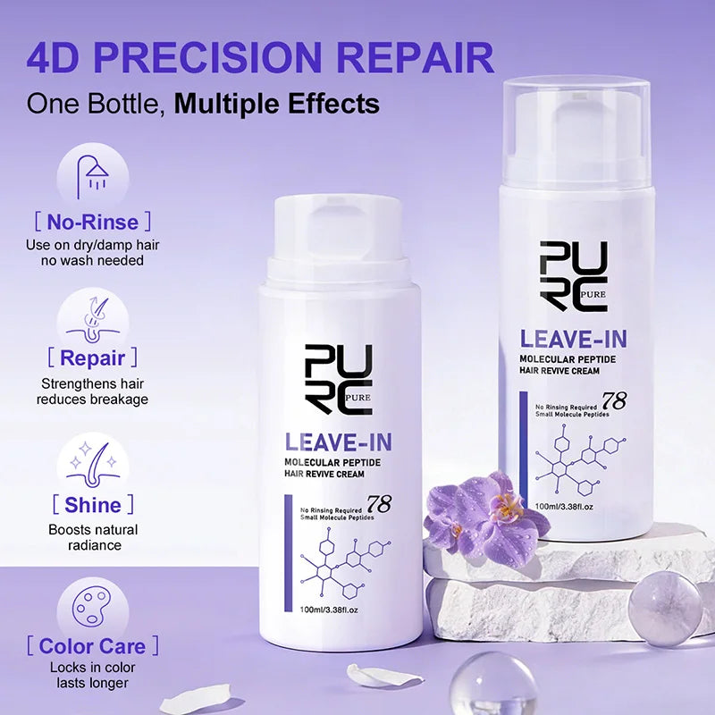 Leave-In Keratin Hair Repair Cream