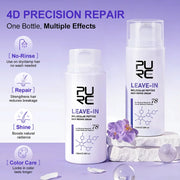 PURC Leave-In Keratin Hair Cream, Repair Damaged Hair Mask, Hair Treatment, Smoothing Shine Softness, Hair Care Products