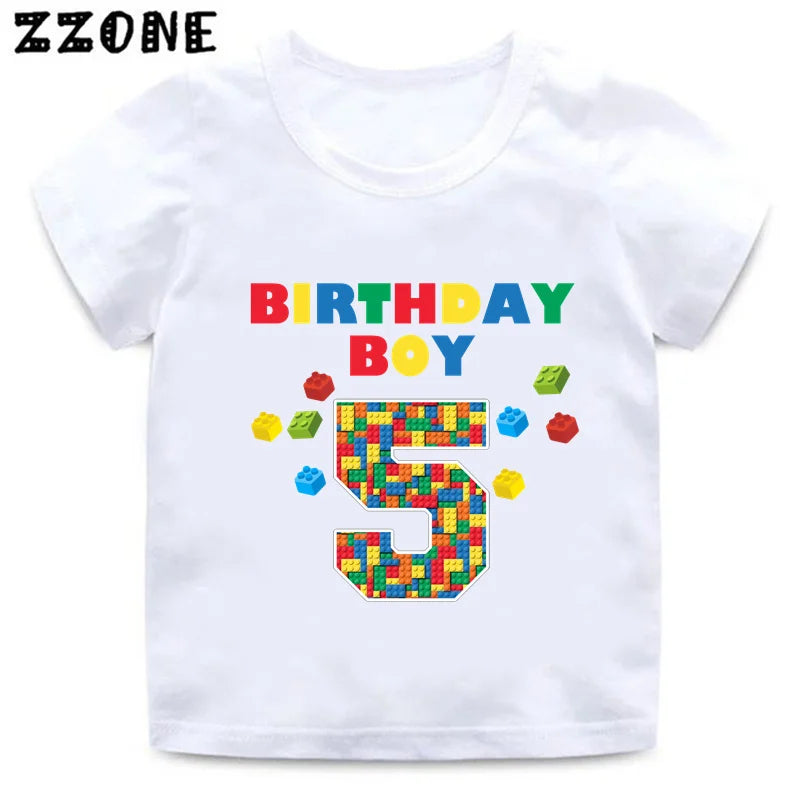 Building Blocks Print Kids T-Shirt