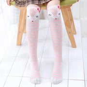 Spring Autumn Girls Cotton Ankle Short Lovely Stockings Cartoon Unicorn Kids Child Knee High Socks Infant Baby Over Knee Socks