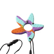 BPA Free Silicone Baby Teether Cartoon Newborn Sensory Chew Necklace Pendant Teething Toys for Autism ADHD Special Care Teethers