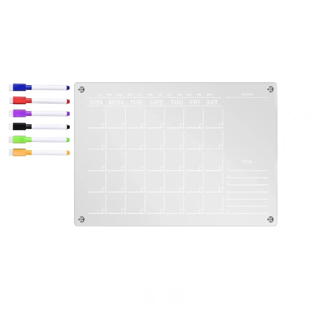 Reusable Magnetic Monthly Planner Board
