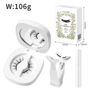New Hot Soft Magnetic Eyelashes Set 1 Pair Reusable No Glue Needed False Eyelashes with Magnetic Tweezers Curly Faux Lashes