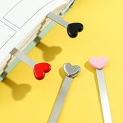 Stainless Steel Heart Bookmark — 1 Piece
