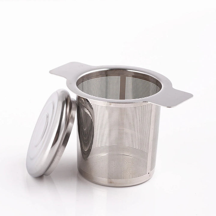 Stainless Steel Tea Infuser Basket with Lid — 1 Piece