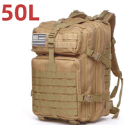 Unisex Oxford Hiking Backpack — MOLLE Webbing, 25L or 50L