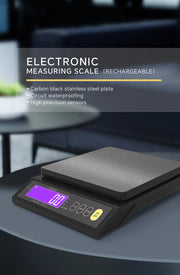 Rechargeable Stainless Steel Digital Kitchen Scale