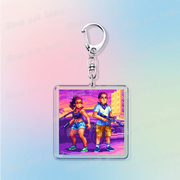 Classic Game Vice City Keychains for Accessories Bag Charm San Andreas Pc Games  Lovers Keyring Jewelry Fans Gifts