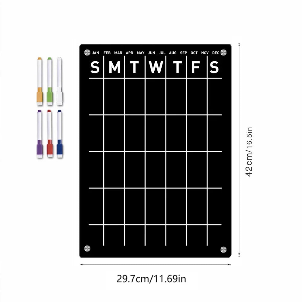 Magnetic Acrylic Refrigerator Planner