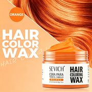 Silver White Temporary Hair Color Wax Pomade Disposable Hair Coloring Mud Natural Washable Hair Styling Clay for Men Girls Women