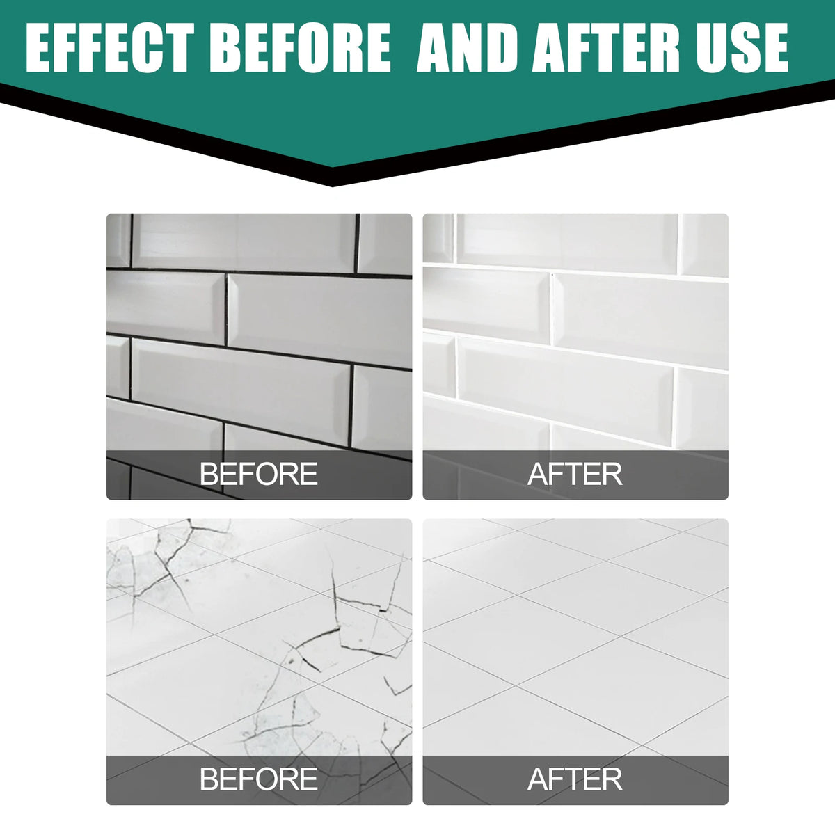 Quick Drying Ceramic Tile Repair Paste Waterproof Crack Filler Adhesive For Bathroom Kitchen Porcelain Marble Bathtub Toilet Kit