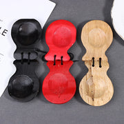 2Pcs Traditional Castanet Wood Spanish Flamenco Dance W String Hand Clapper Children Percussion Instrument