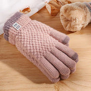 Women's Cable-Knit Fleece-Lined Touchscreen Gloves — 1 Pair