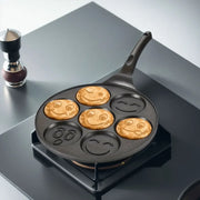 Pancake Pan Non-Stick Fried Egg Pan 4Holes 7 Holes Frying Pan Pancakes Maker for Breakfast Eggs Kitchen Utensils Burger Pan