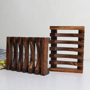 New Wood Soap Box Natural Wooden Bath Soap Holder Creative Fashion Tray Prevent Mildew Drain Box Kitchen Bathroom Washroom Tools