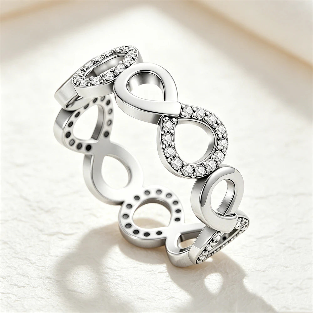 2026 New 925 Silver Sun Star Moon Bow Ring, Size 6 7 8 9, Suitable for European Women's Original Charm High Jewelry Gifts