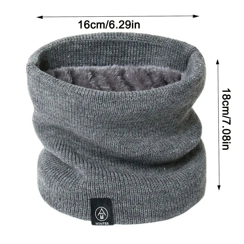 Unisex Acrylic Knit Neck Warmer — 16 × 18 cm