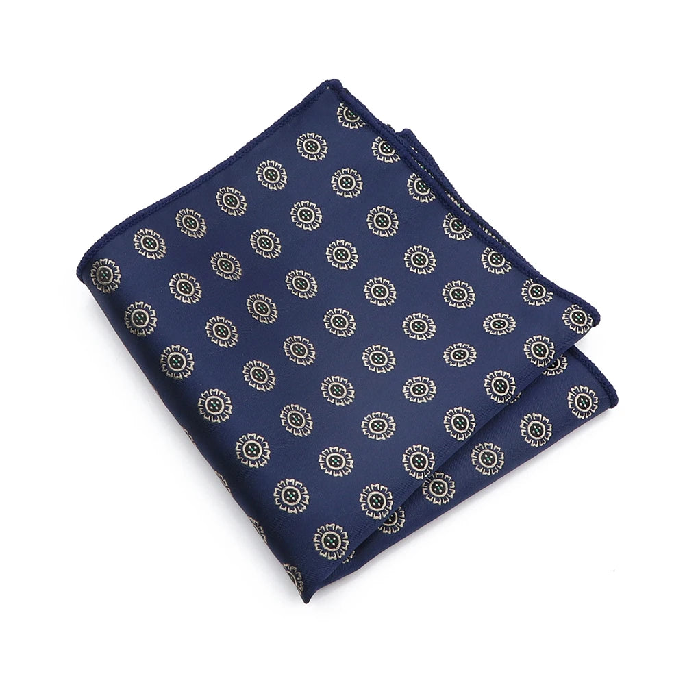 Novelty Design Men's Handkerchief Dot Floral Animal Pattern Pocket Square Party Dinner Hanky Chest Towel Suit Accessories Gift