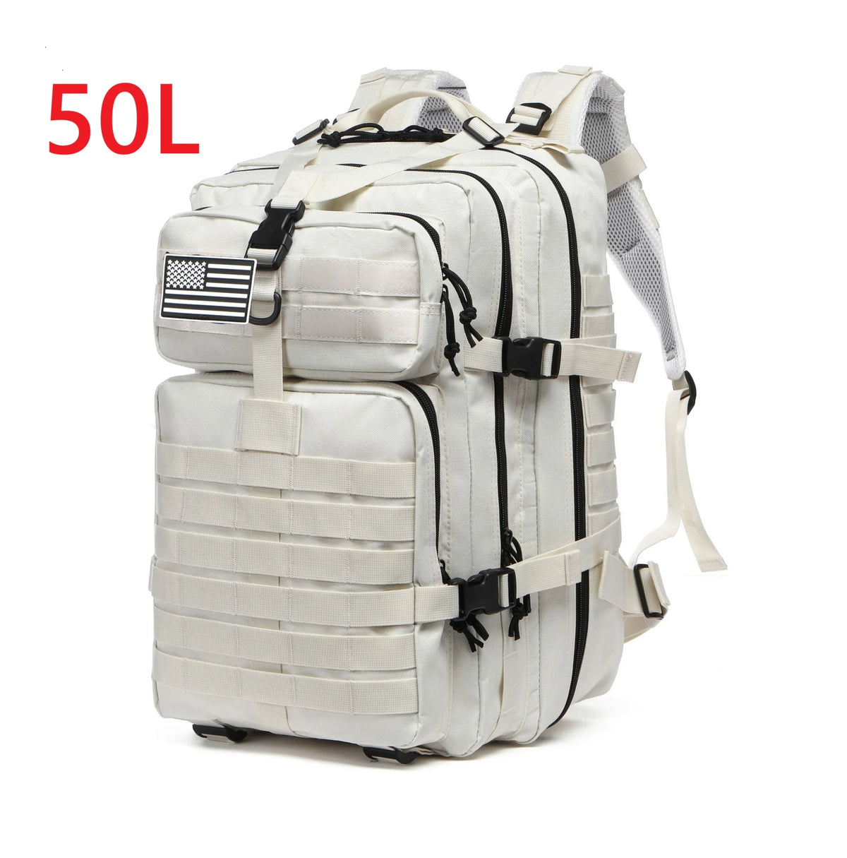 Unisex Oxford Hiking Backpack — MOLLE Webbing, 25L or 50L