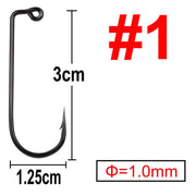 100 pcs 90 Degree Jig Fly Tying Strong Wire Saltwater Freshwater Fish Hook Aberdeen jig fishing size 6 4 2 1 1/0 to 4/0#