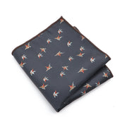 Novelty Design Men's Handkerchief Dot Floral Animal Pattern Pocket Square Party Dinner Hanky Chest Towel Suit Accessories Gift