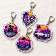 Classic Game Vice City Keychains for Accessories Bag Charm San Andreas Pc Games  Lovers Keyring Jewelry Fans Gifts