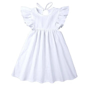 Linen Cotton Baby Ruffle Dress