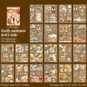 Seasonal Scenery PET Sticker Book — 20 Sheets, Selected Theme