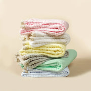 Bamboo Cotton Baby Bath Towel Solid Receiving Blanket Infant Kids Swaddle Wrap Sleeping Warm Quilt Bed Cover Muslin Baby Blanket