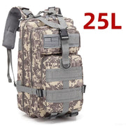 Unisex Oxford Hiking Backpack — MOLLE Webbing, 25L or 50L