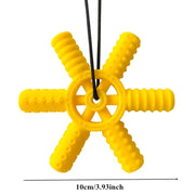 BPA Free Silicone Baby Teether Cartoon Newborn Sensory Chew Necklace Pendant Teething Toys for Autism ADHD Special Care Teethers