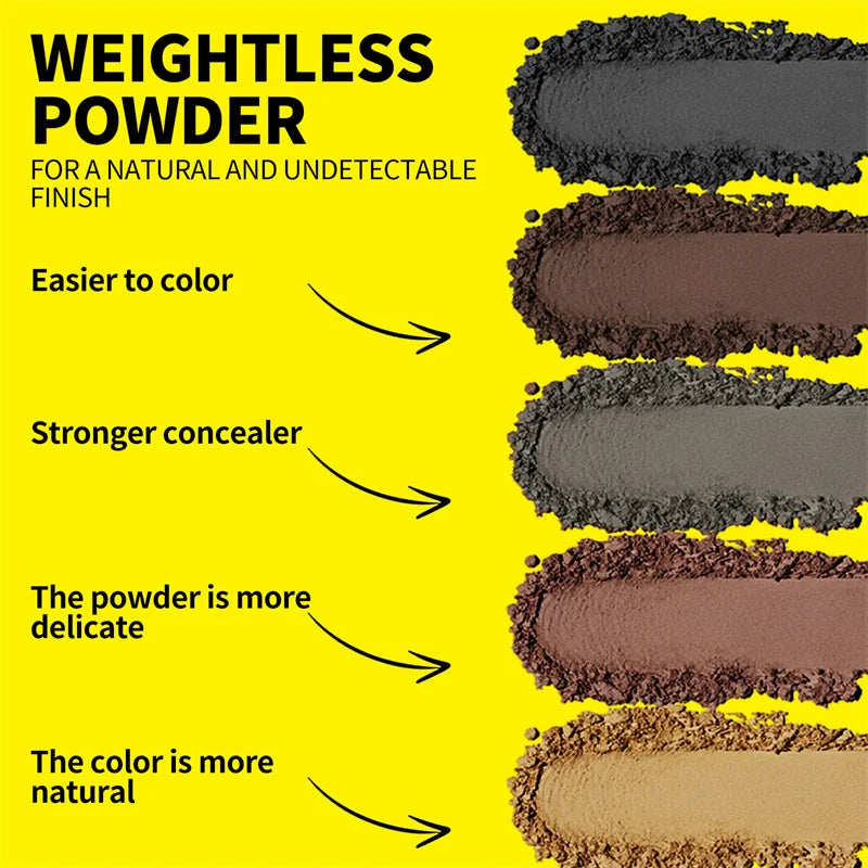 Sevich Hairline Powder Refill Hairline Shadow Powder Root Cover Up Hair Concealer Instantly Cover Makeup Waterproof Hair Powder