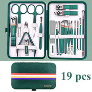 Professional 7/10/12/18 Piece Nail Care Kit Stainless Steel Manicure & Pedicure Set Nail Clipper Set with Travel Case