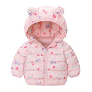 Kids Boys Baby Hooded Lightweight Jacket Cartoon Dinosaur Zipper Coats Girls Autumn Winter Warm Christmas Outerwear 0-5 Year Old