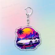 Classic Game Vice City Keychains for Accessories Bag Charm San Andreas Pc Games  Lovers Keyring Jewelry Fans Gifts
