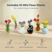 Mini Glass Vase Refrigerator Magnet Set