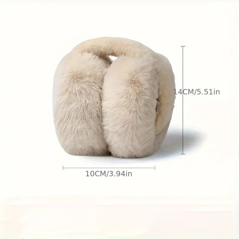 Women's Foldable Polyester Winter Earmuffs — 1 Pair