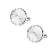 Fashion Man Clock-shaped Round Pattern Shirt Cufflinks Luxury Wedding Guests Gifts Fashion Jewelry Men Cuffs Factory Wholesale