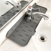 Silicone Faucet Splash Guard and Draining Mat — 1 Piece