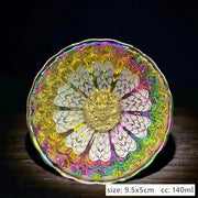Peacock-Pattern Ceramic Teacup — Approximately 140 mL, 1 Piece